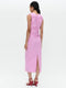 Romana Kleid technical jersey long | Pink