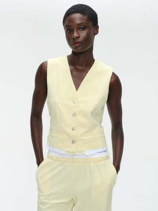 Kay structure tech jersey vest | Yellow