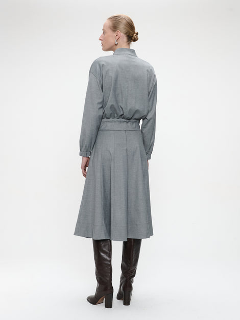 Mishele viscose skirt | Light grey