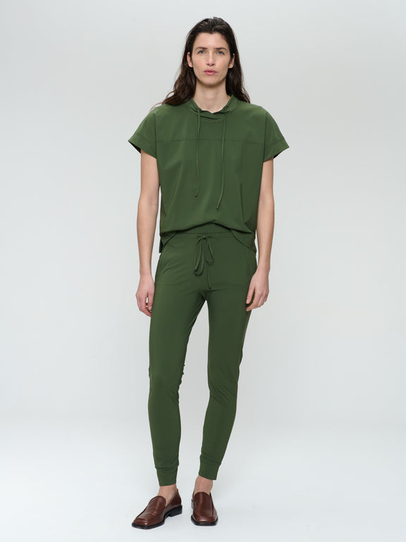 John stretch technical jersey Hose | Oliva green