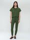 John stretch technical jersey Hose | Oliva green