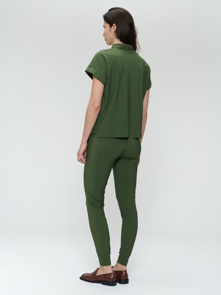 John stretch technical jersey Hose | Oliva green
