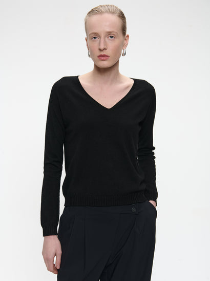 Pullover seamless viscose NB186 | Black