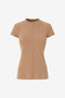 Rina rib knit top | Camel