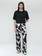 Gia stretch Viskose top | Black
