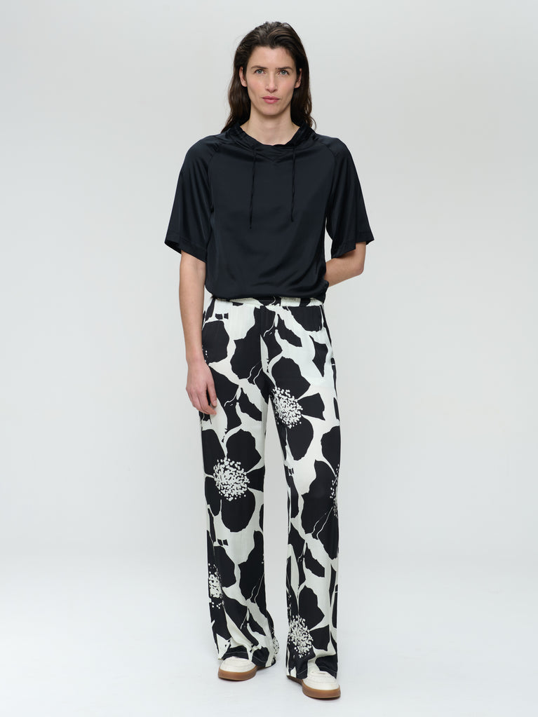 Gia stretch Viskose top | Black