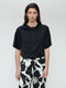 Gia stretch Viskose top | Black