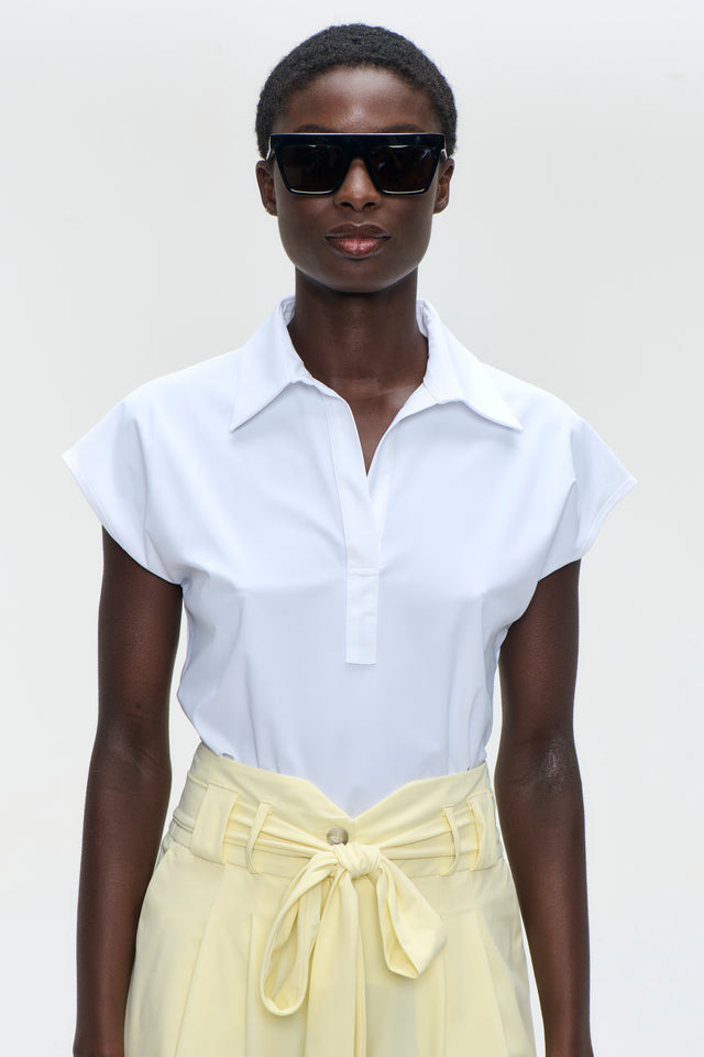 Kitty top technical jersey Kitty top technical jersey | White