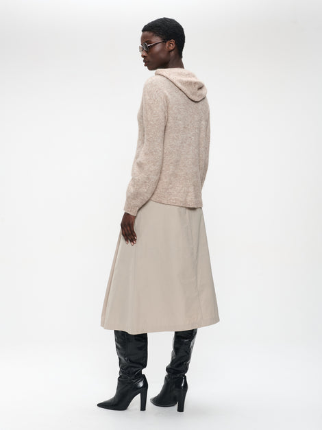 Alissa taffeta skirt | Beige