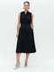 Anita poplin dress | Black