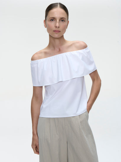 Top Diane Technical Jersey | Bianco