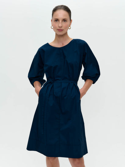 Baumwollkleid Crisalide | Dunkelblau