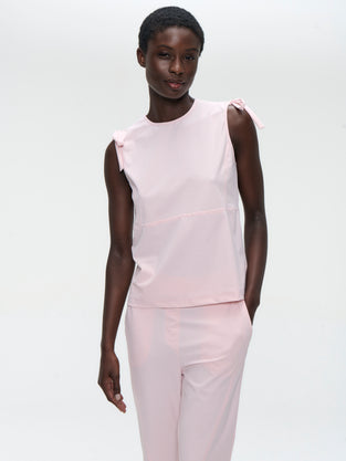 Ariane structure tech jersey top | Pink