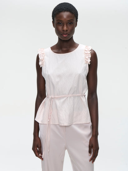 Masako viscose mix top | Pink
