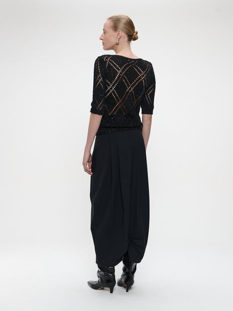 Jack skirt technical jersey | Black