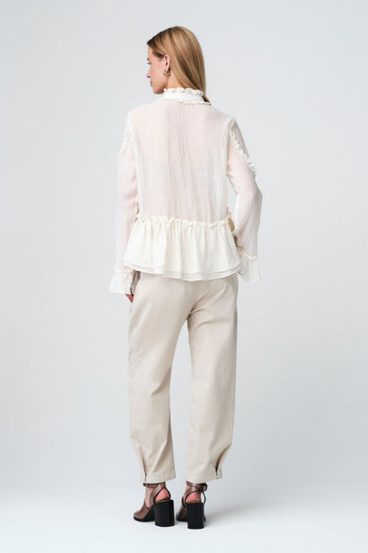 Netty bohemian style Blouse | White
