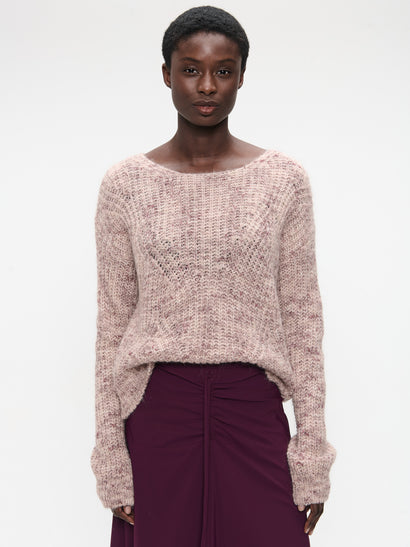 Pullover melange H23376 | Pink