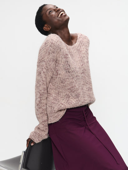 Pullover melange H23376 | Pink
