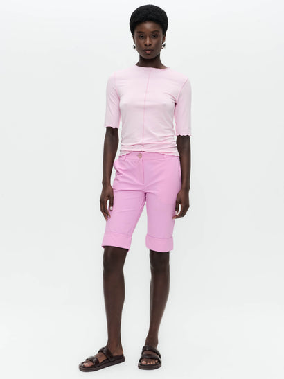 Jordan Top aus Stretch-Viskose | Flamingo