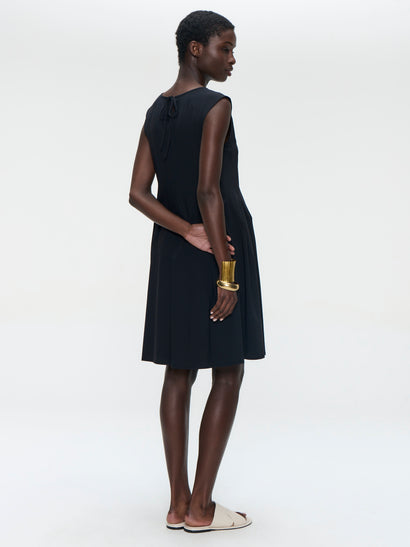 Erika dress technical jersey | Black