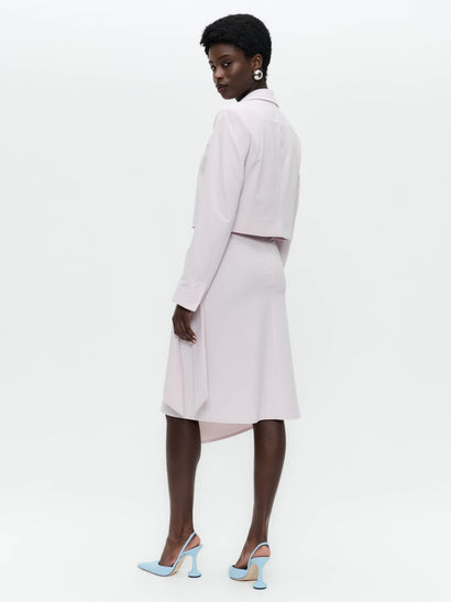 Estele Struktur-Jersey-Blazer | Hellpuder