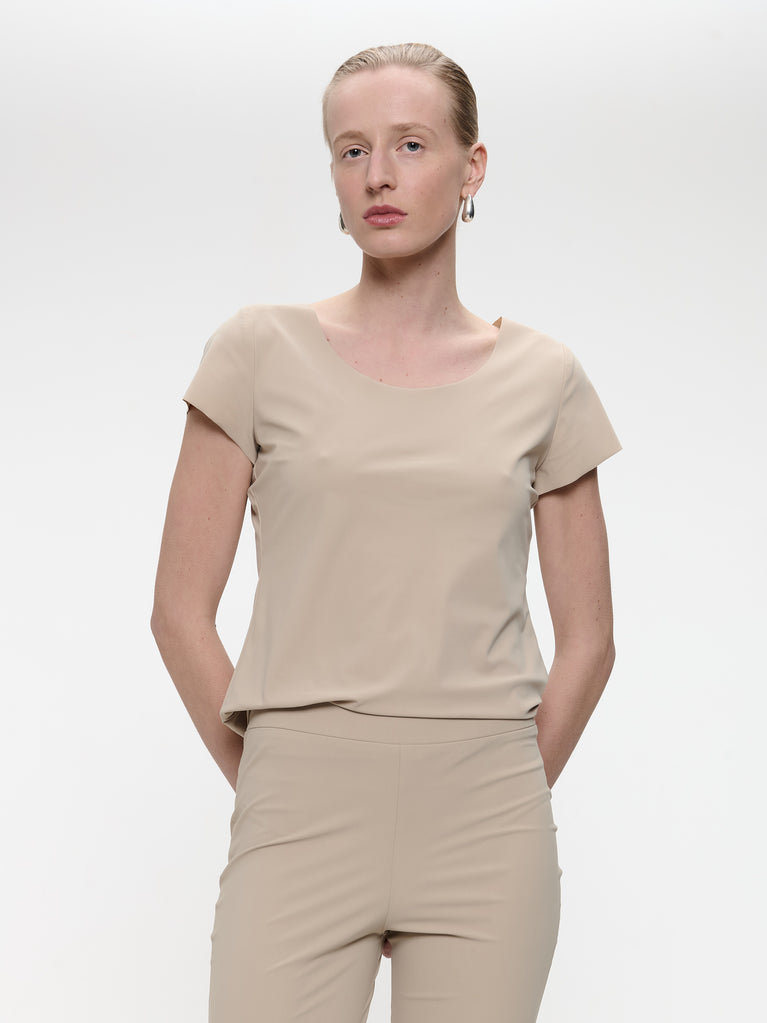 T shirt Sara Easy Wear Technical Jersey | Sand