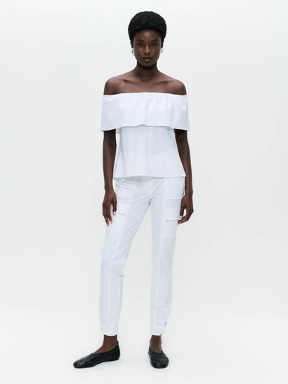 Vera pants technical jersey | White