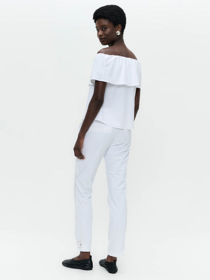 Diane top technical jersey | White