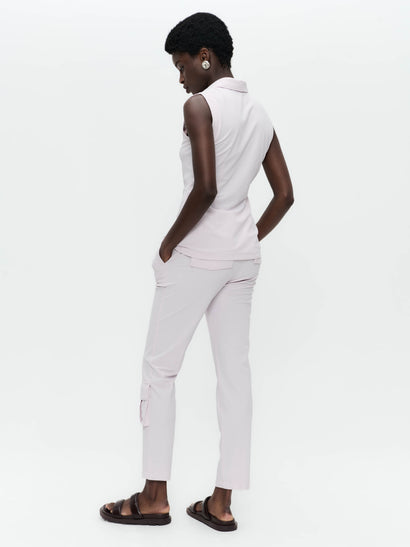 Pantalon FreyN Technical Jersey structuré | Rose poudré clair