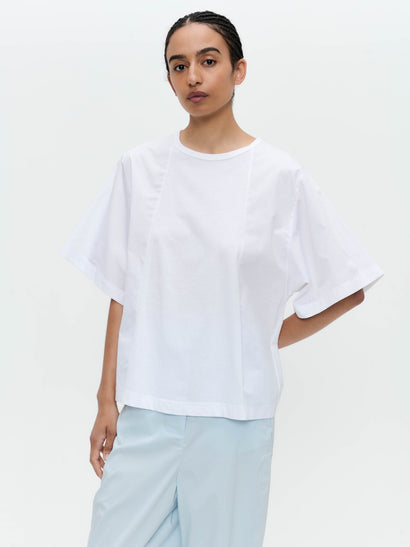 Carry mix cotton top | White