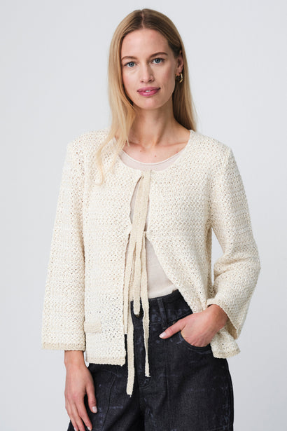 Katoenen vest 2029 | Ecru