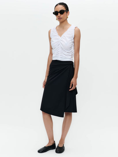 Romana top technical jersey | White