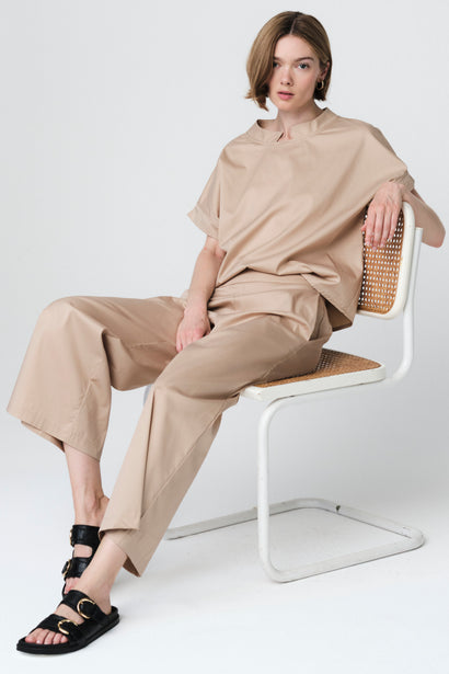 Poplin semi pants 23074 | Sabbia