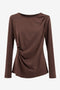 Ari Baumwolle top | Brown