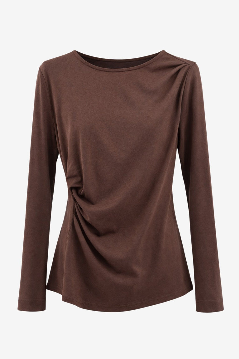 Ari Baumwolle top | Brown