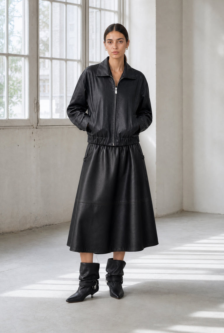 Elle eco leather rok | Black