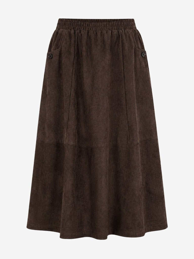 Isla suede effect Rock | Dark Brown