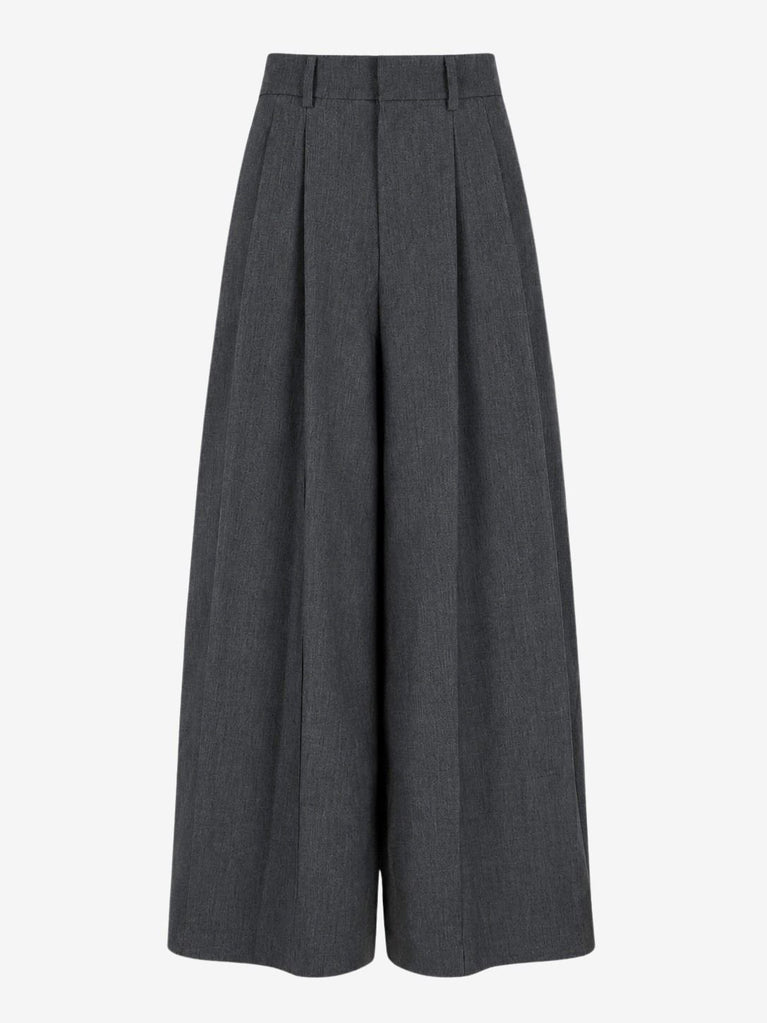 Coco pleated Viskose Hose | Grey
