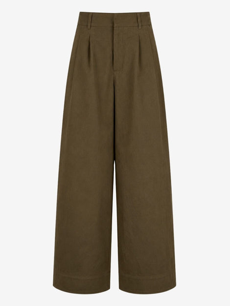 Harlow Baumwolle fancy Hose | Brown