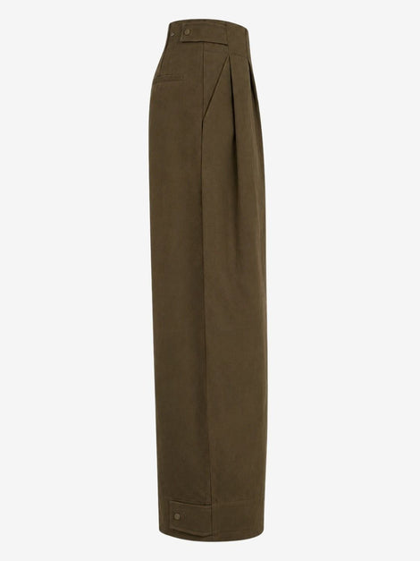 Harlow Baumwolle fancy Hose | Brown