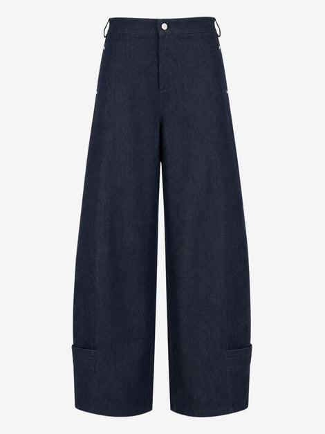 Viva indigo barel jeans | Dark Blue