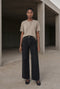 Moon Effen Gebreid Top | Beige Melange