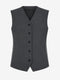 Oda back knitted Viskose Weste | Grey