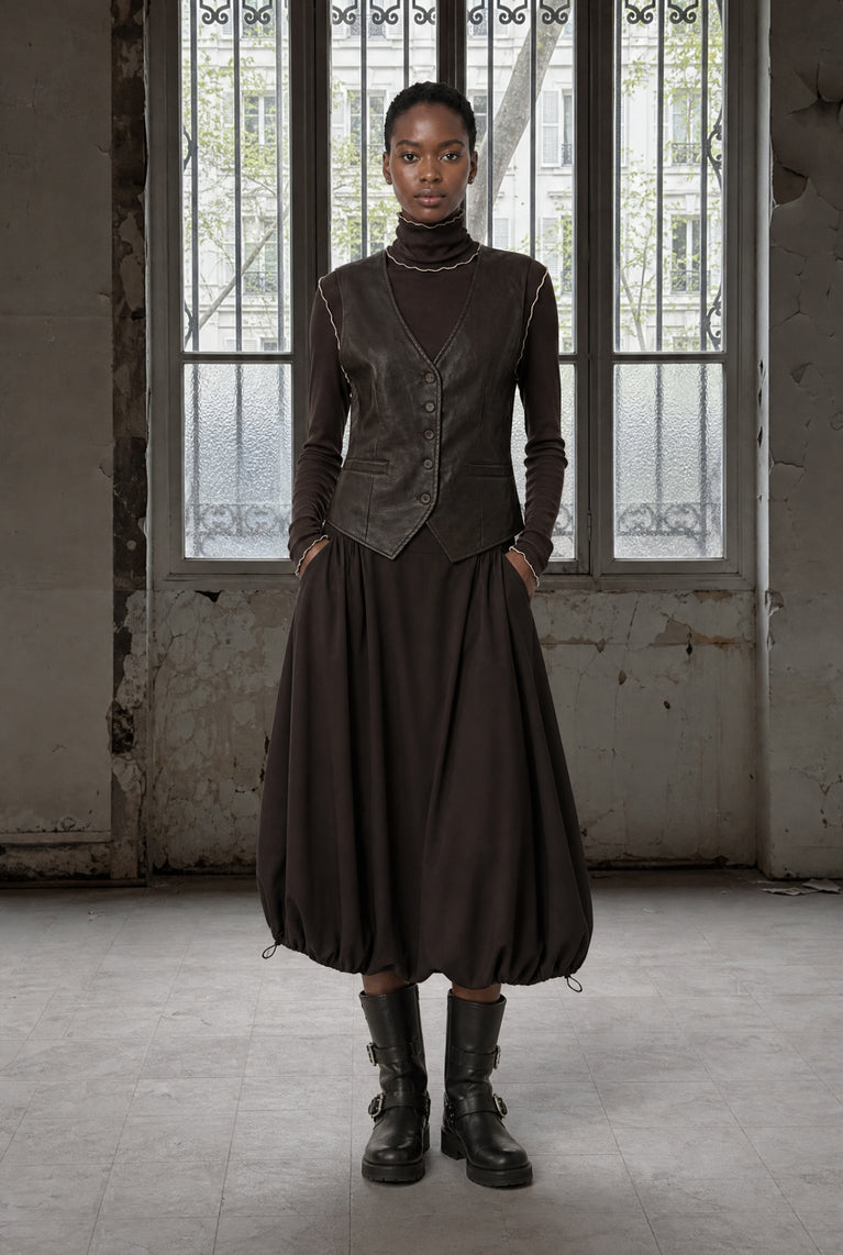 Albina rok technical jersey | Chocolate