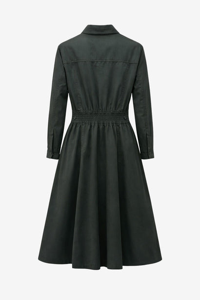 Amara polon shirt dress | Anthracite