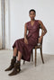 Arian eco Leer vest | Bordo