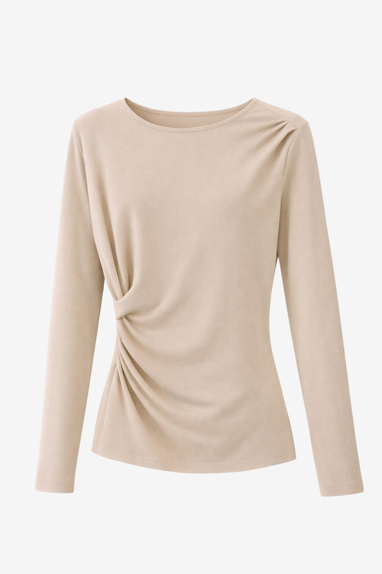 Ari Baumwolle top | Beige