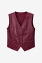 Arian eco Leer vest | Bordo