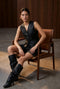 Arian eco Leer vest | Black