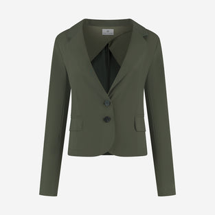 Atina Blazer Technical Jersey | Army green